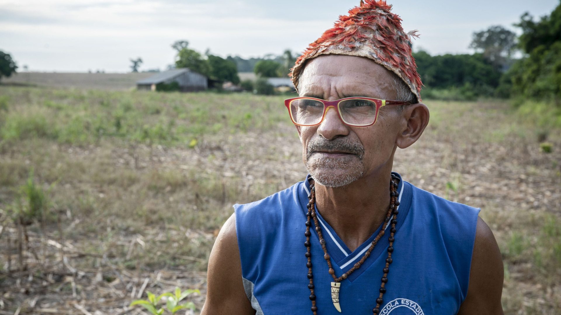 Paulo Mundurukú, agriculteur dans la région du Bas Tapajó, Pará. Photo : Thomaz Pedro