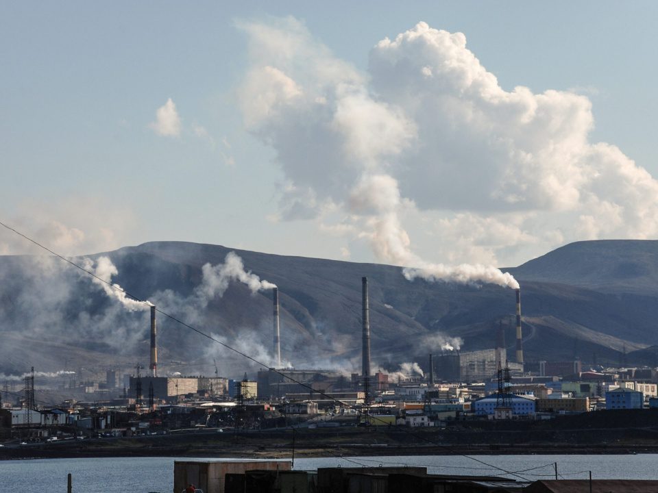Norilsk, Russia: A large amount of harmful emissions significantly impairs the environment.